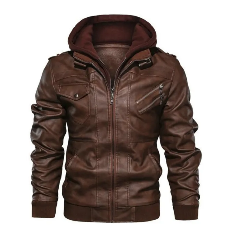 Pologize™ Faux Leather Autumn Jacket