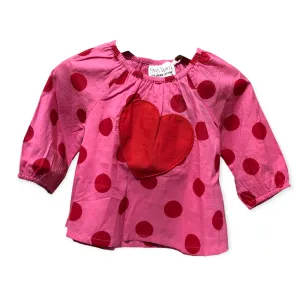 Poplin Dot Tunic Red/Cerise, Stl 59-110