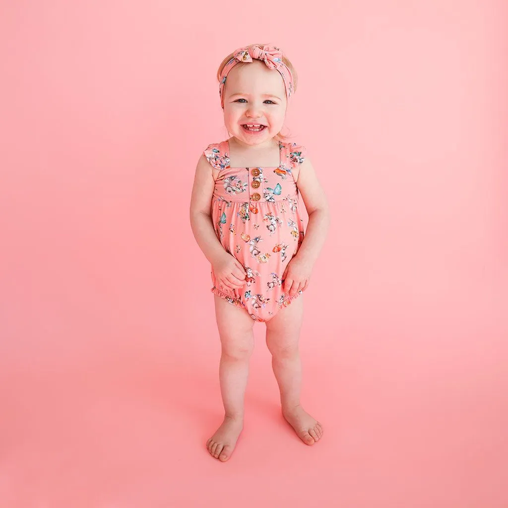 Posh Peanut Henley Bubble Romper - Betty