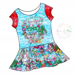 PREORDER - Magic Kingdom Holiday Cheer - Isla Tunic w/PANEL