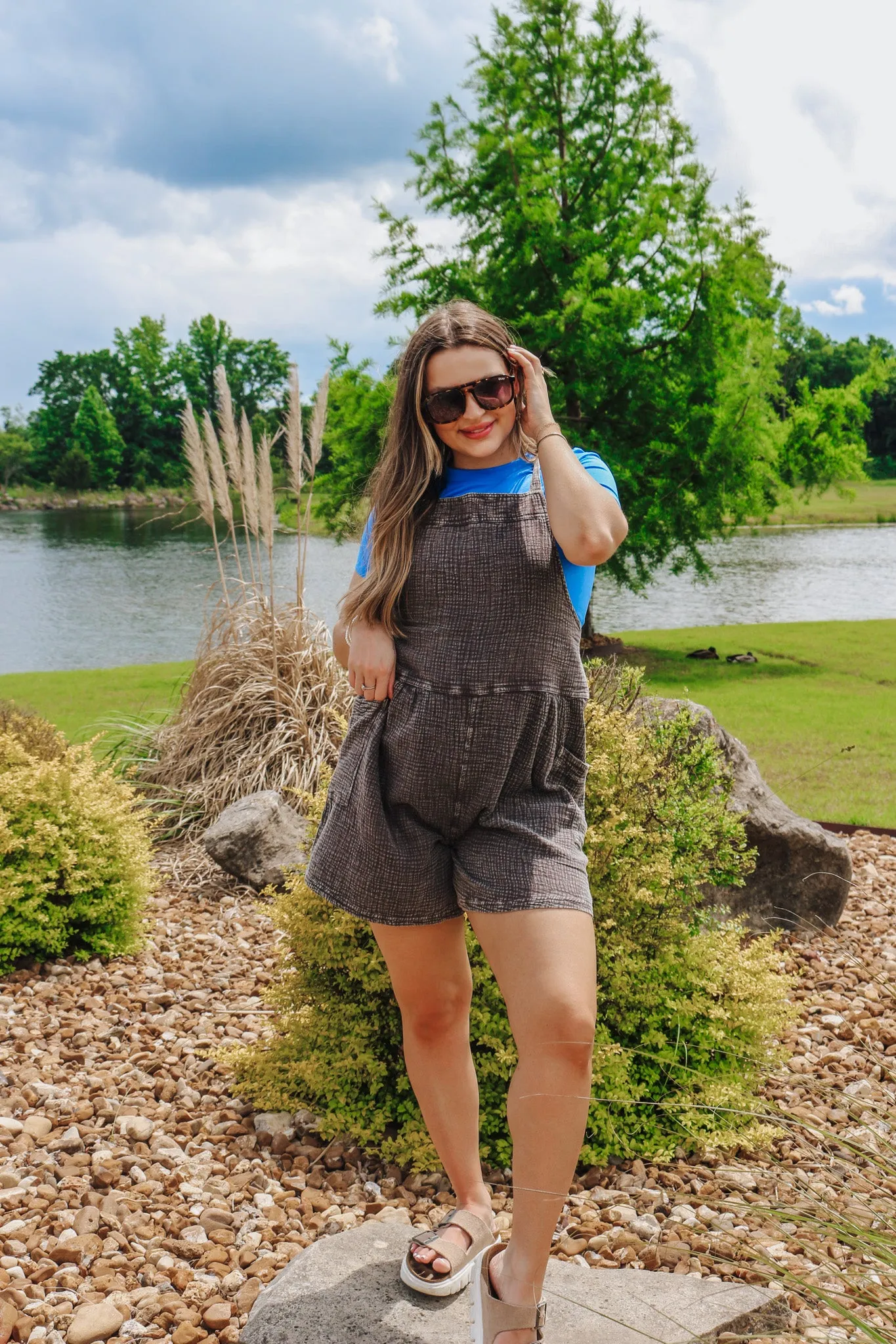 Pride And Joy Ash Mineral Wash Romper