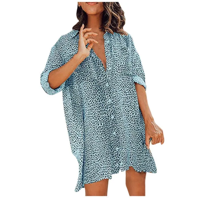 "Katherine" Loose Shirt Cover Up