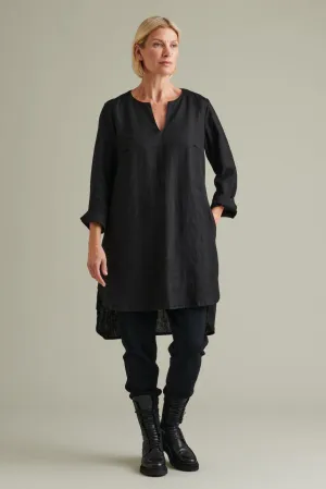 Rumar Linen Tunic Black