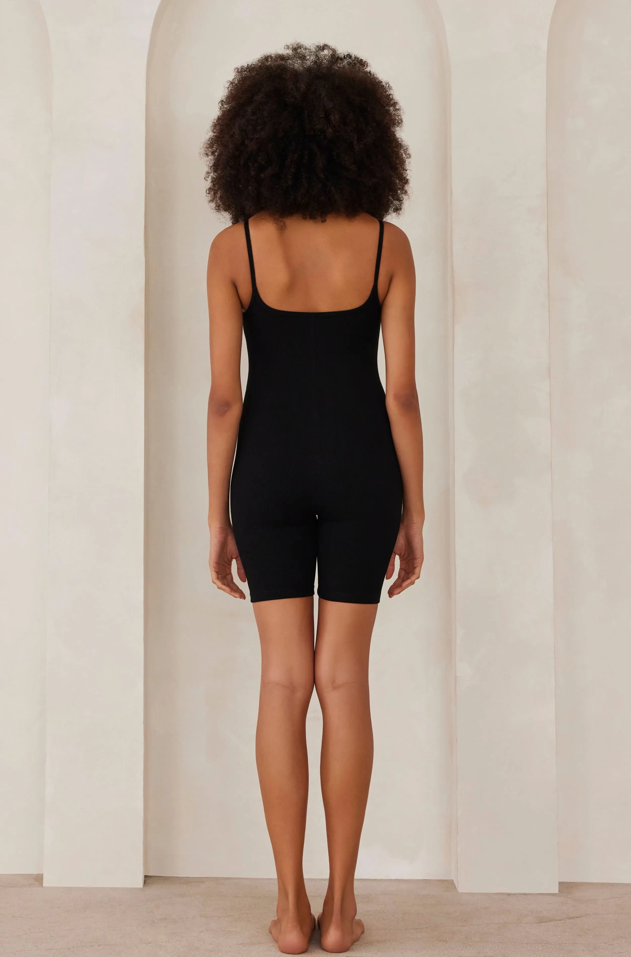 Sculpting Rib Romper