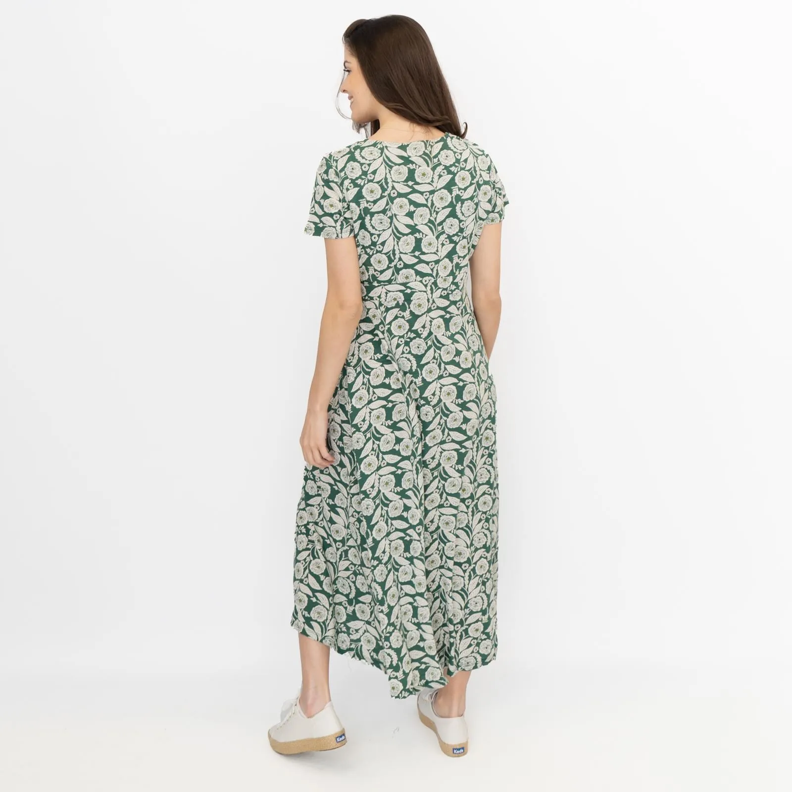 Seasalt Chapelle Midi Dress Camelia Vines Mallard