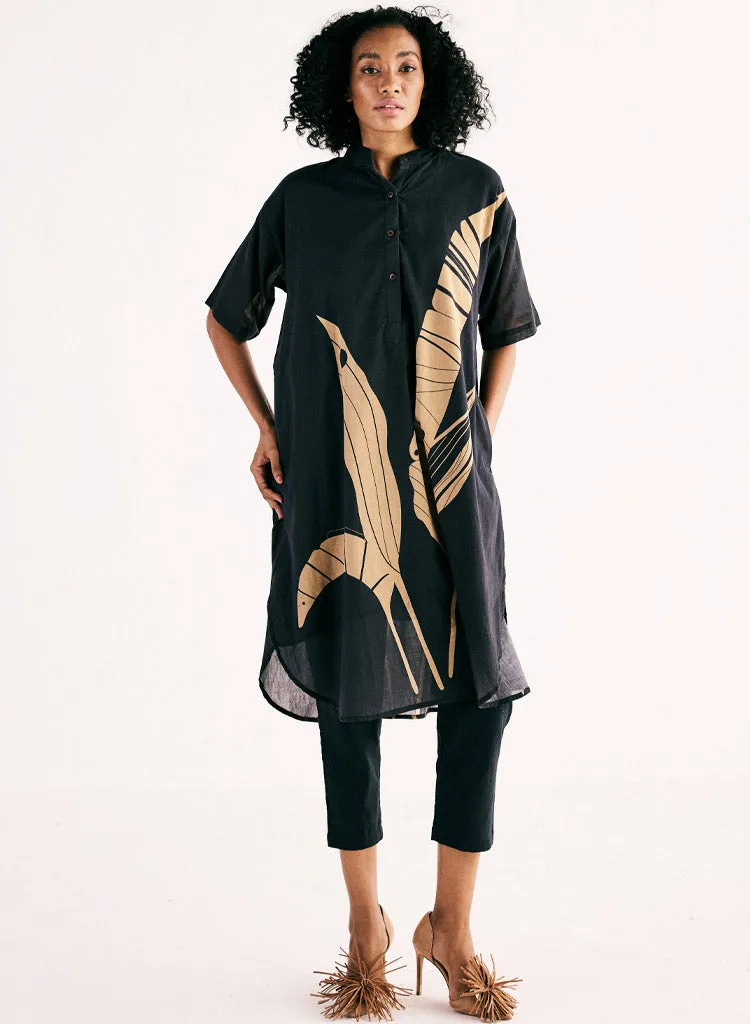 Shadow Leaf Kurta Set