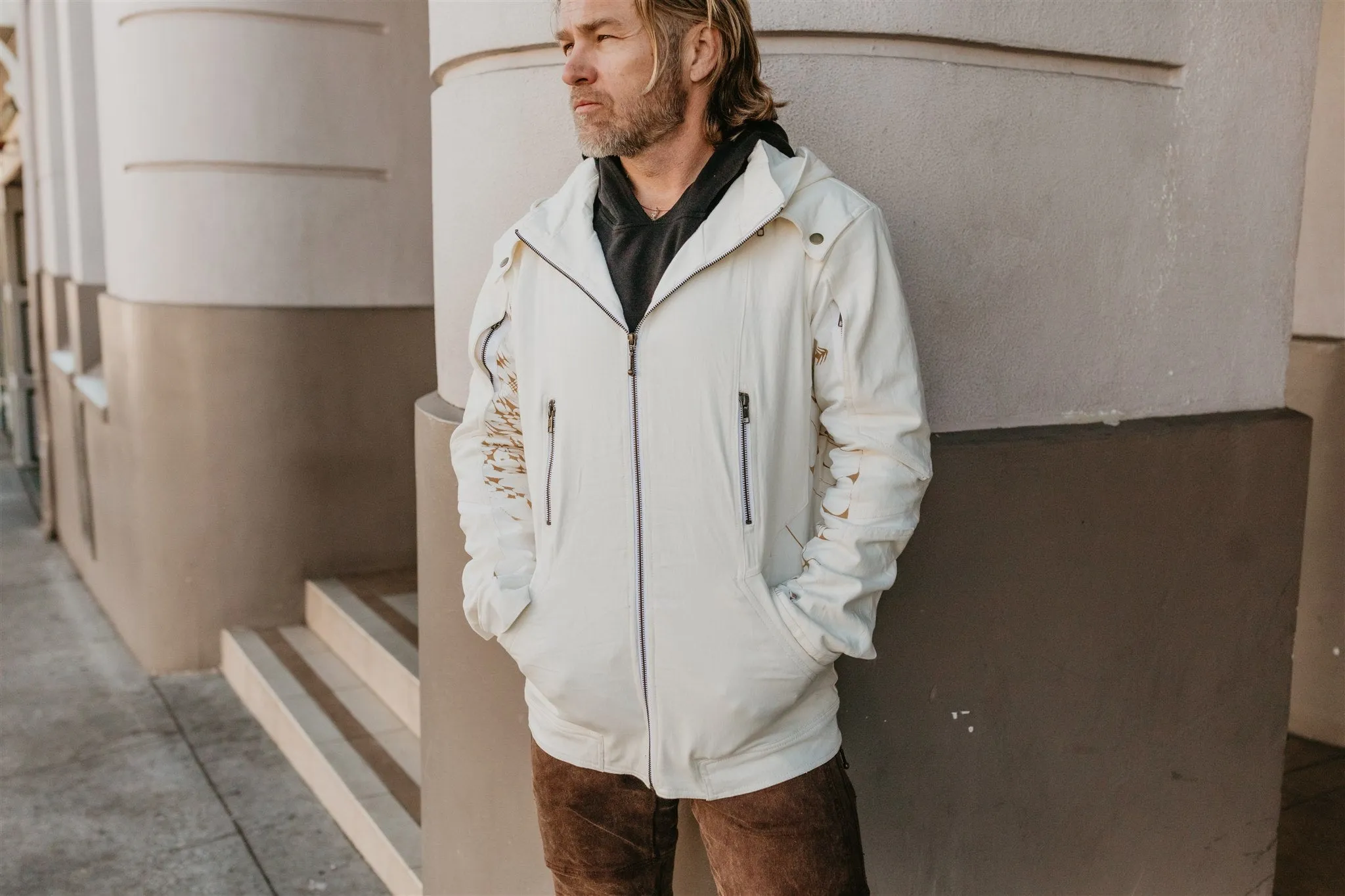 Sigil Jacket-White Golden Arrow