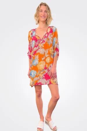 Silk Sanaya Tunic - Tangerine