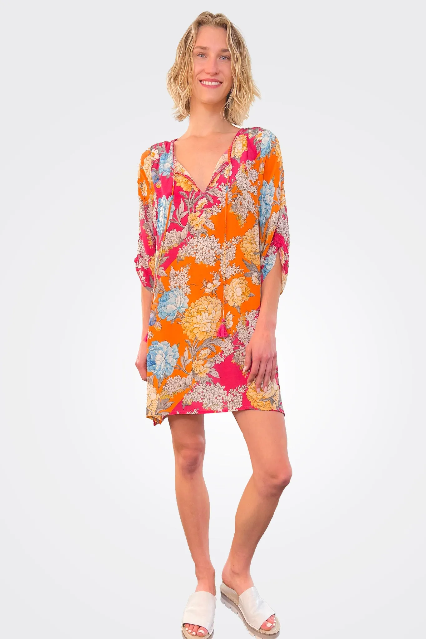 Silk Sanaya Tunic - Tangerine