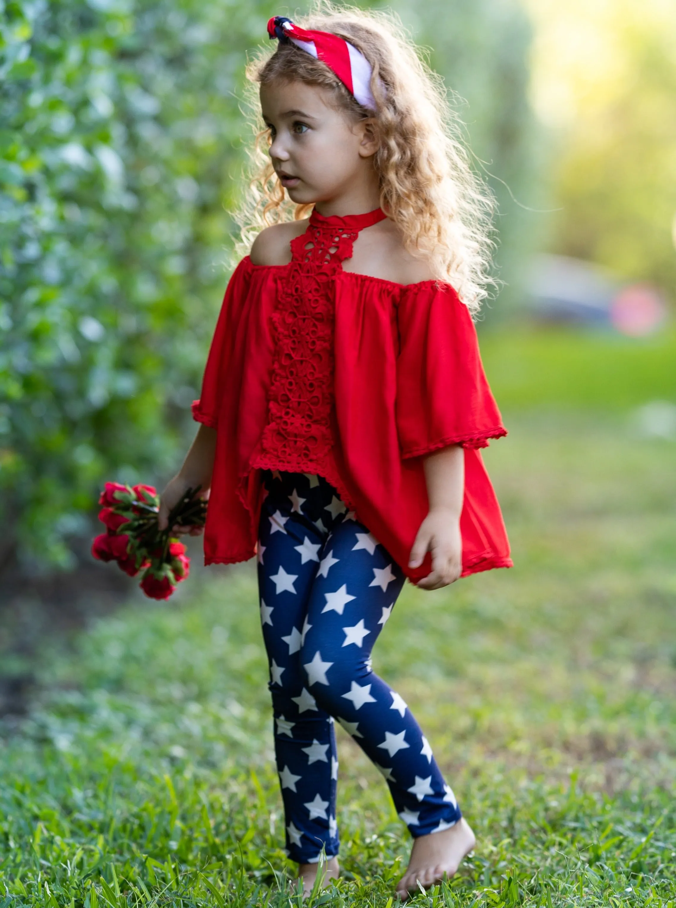 Star Spangled Beauty Tunic And Legging Set