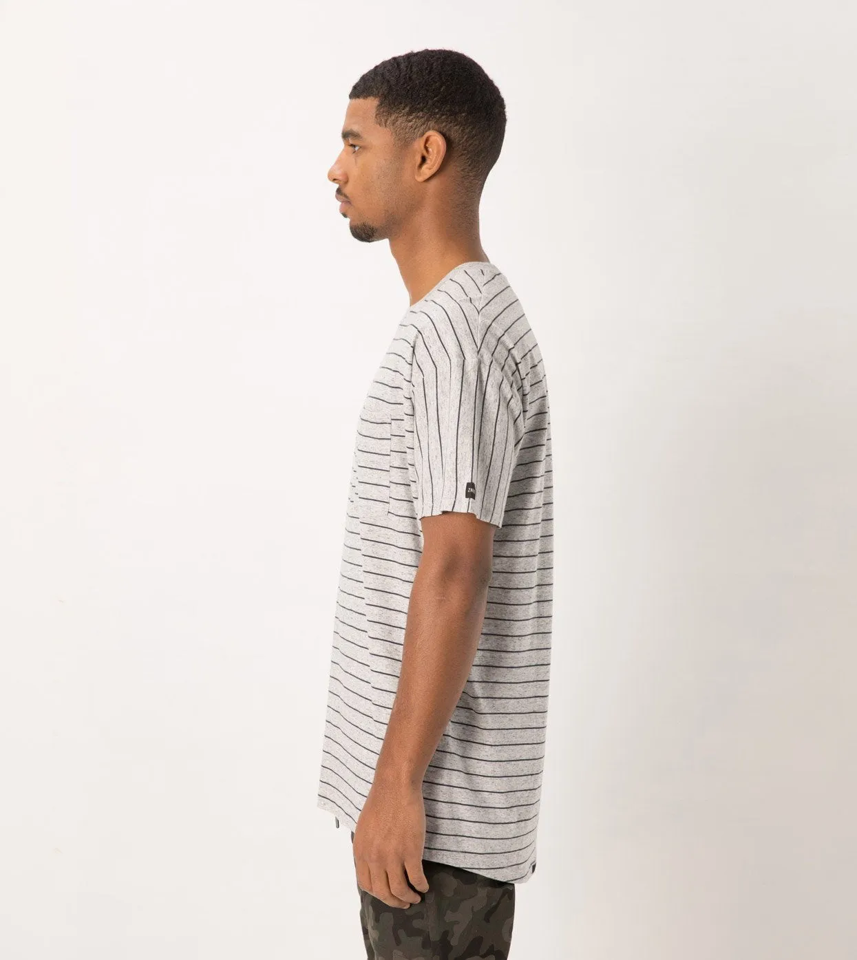 Stripe Rugger Tee Storm Marle/Duke Blue