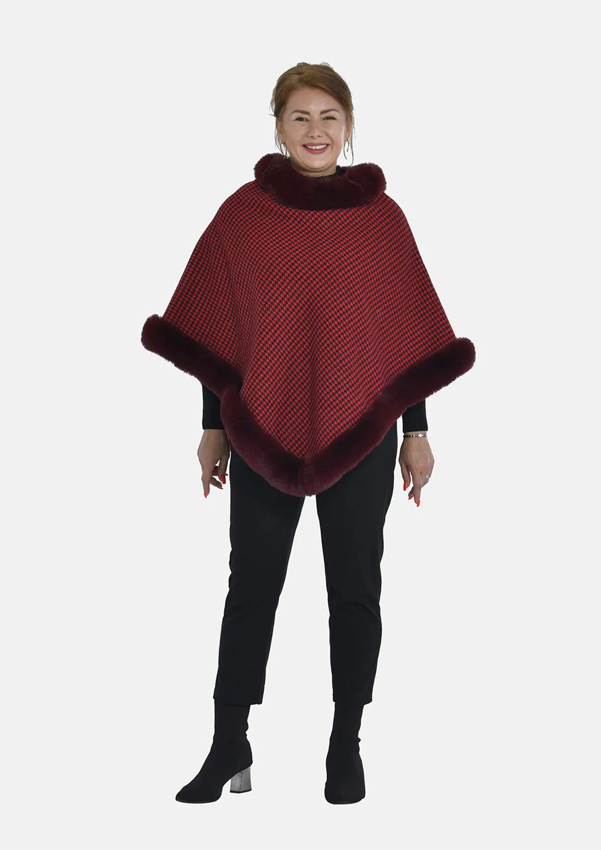 Super Soft Faux Fur Poncho