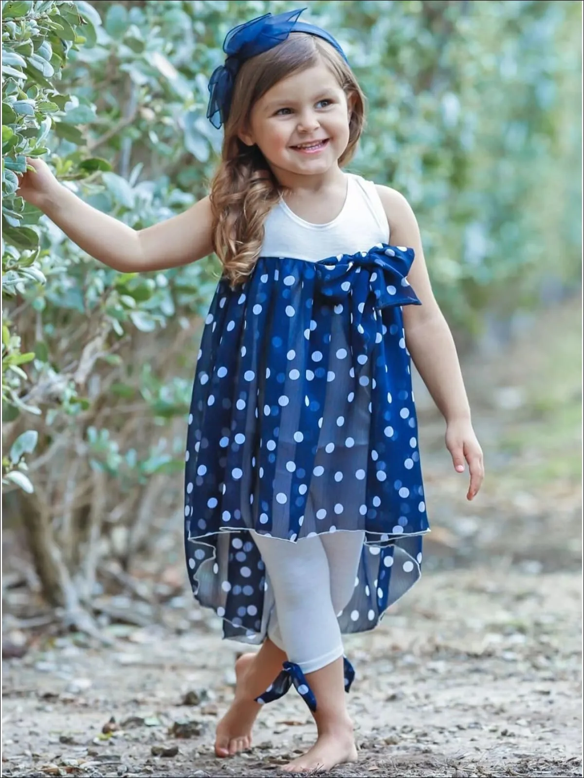 Sweet Perfection Polka Dot Tunic And Legging Set