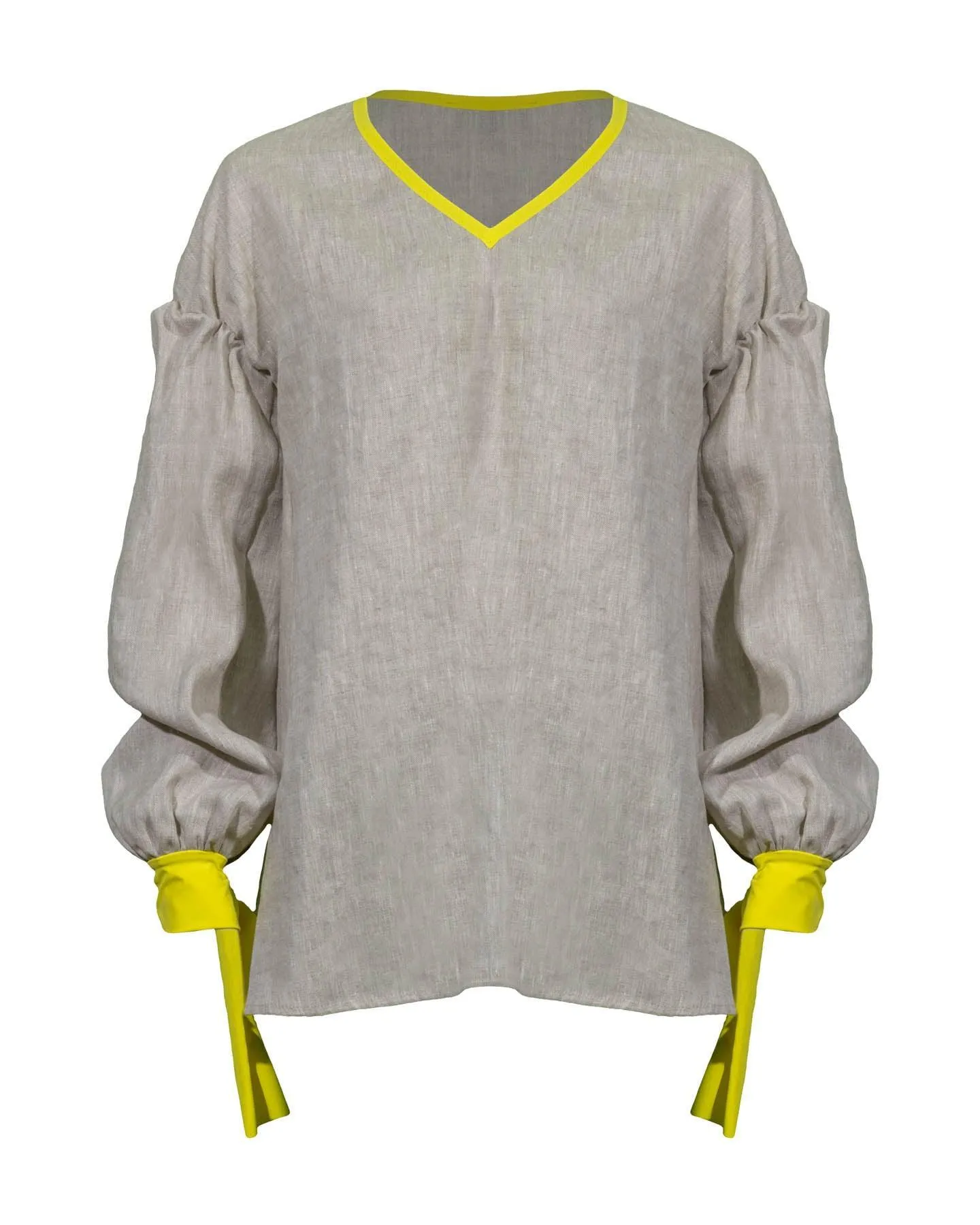 Tacaude V-Neck Linen Tunic