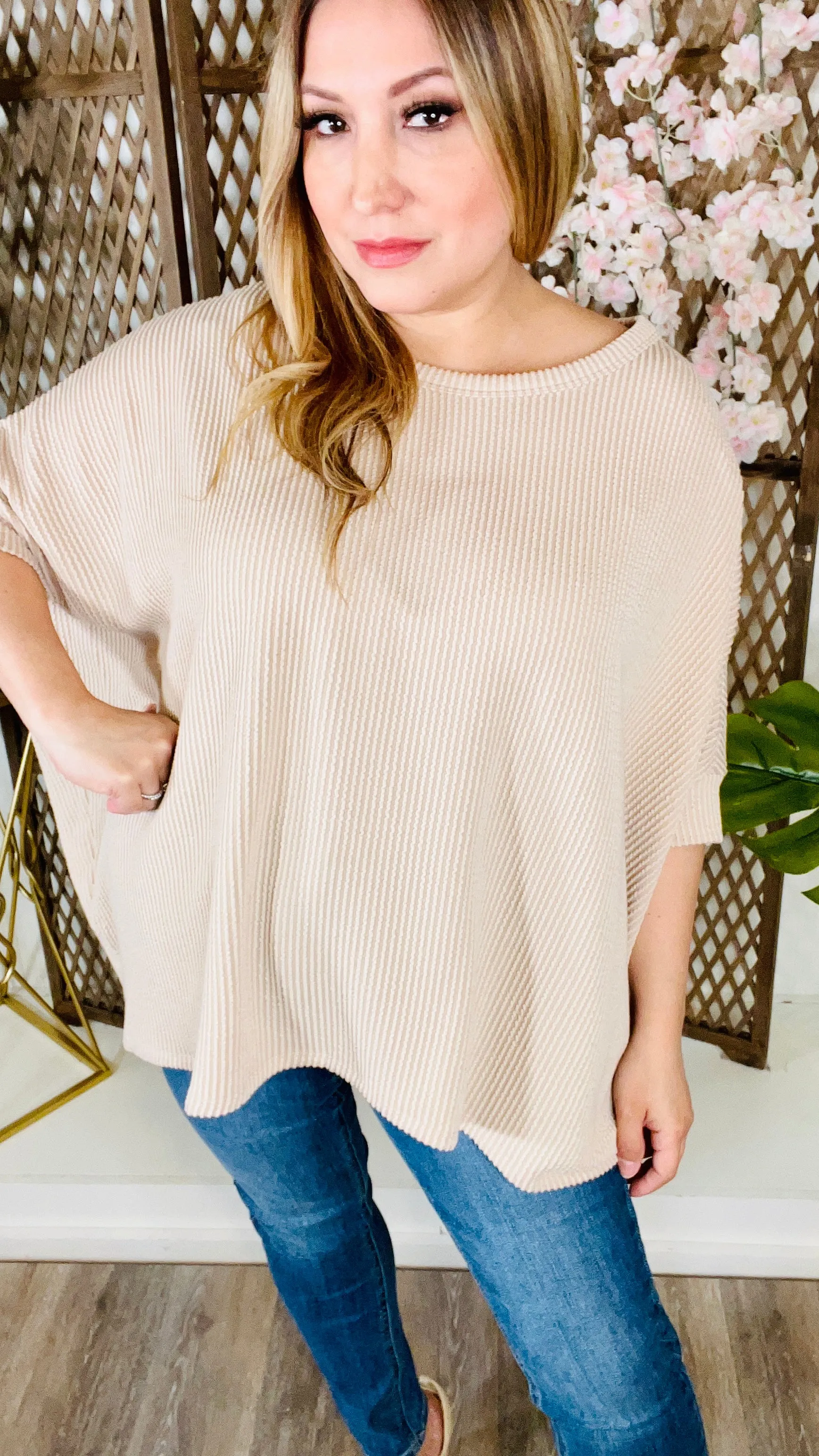 Taupe Tunic Top