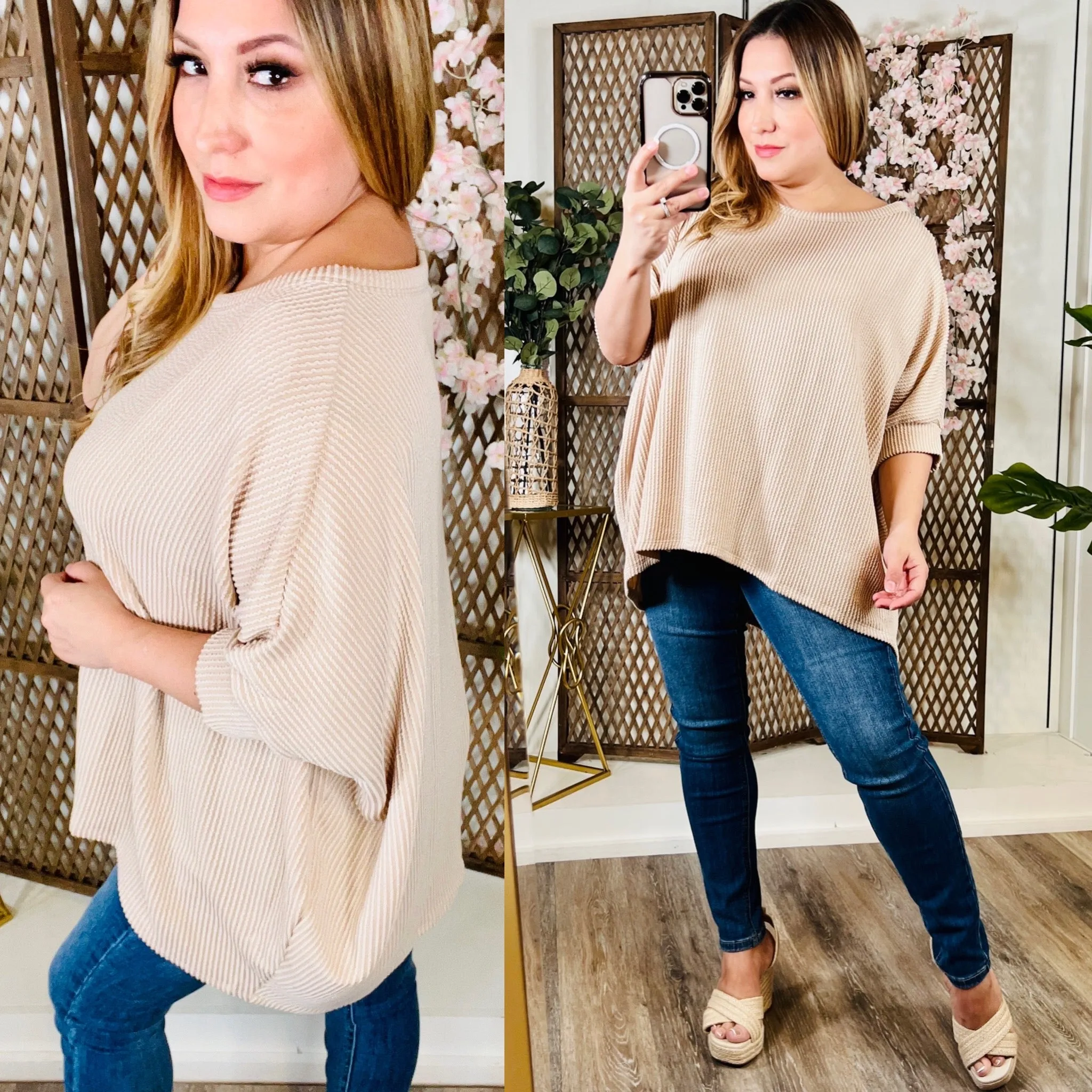 Taupe Tunic Top