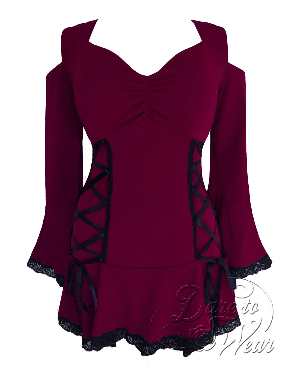 Temptation Top in Burgundy