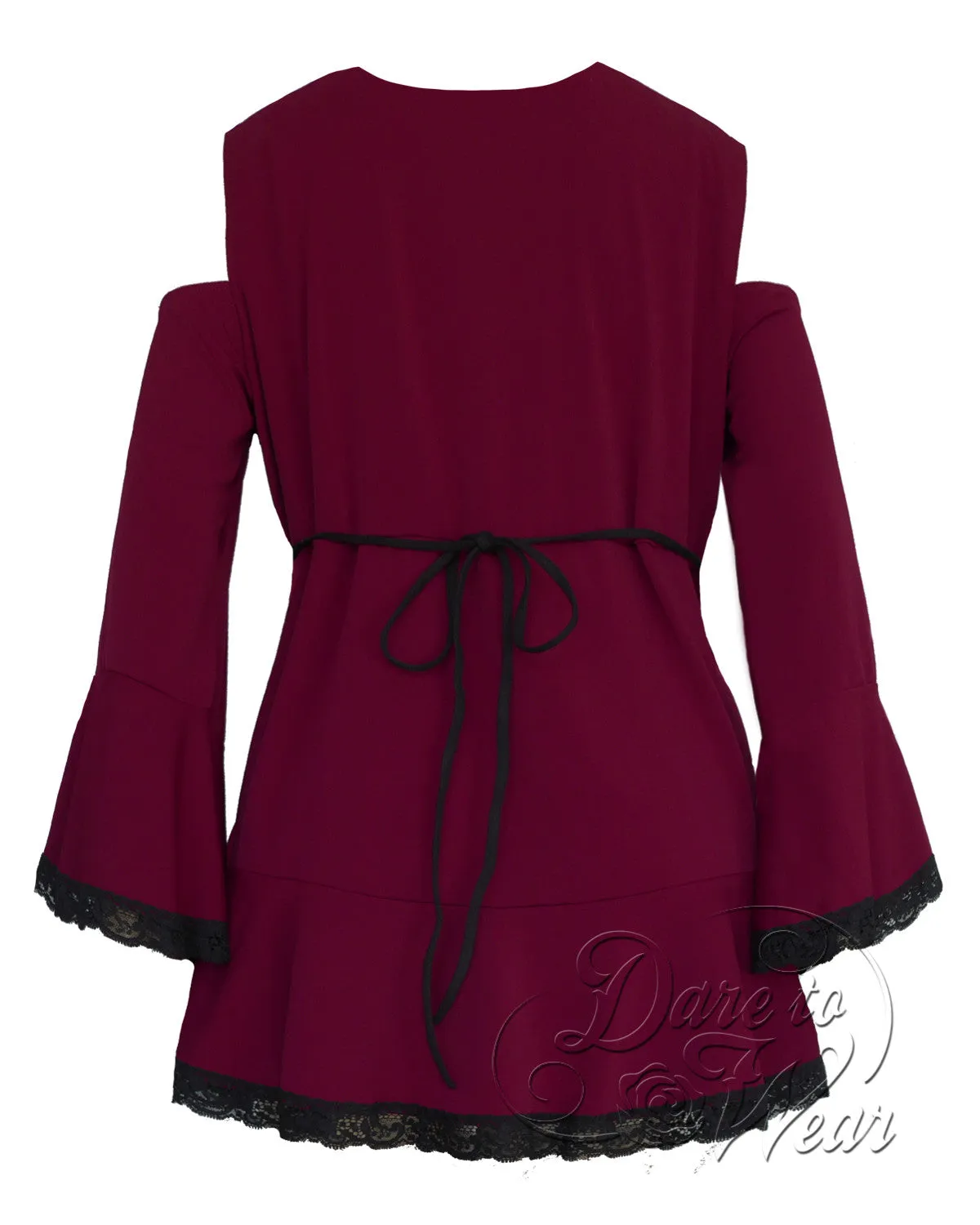 Temptation Top in Burgundy