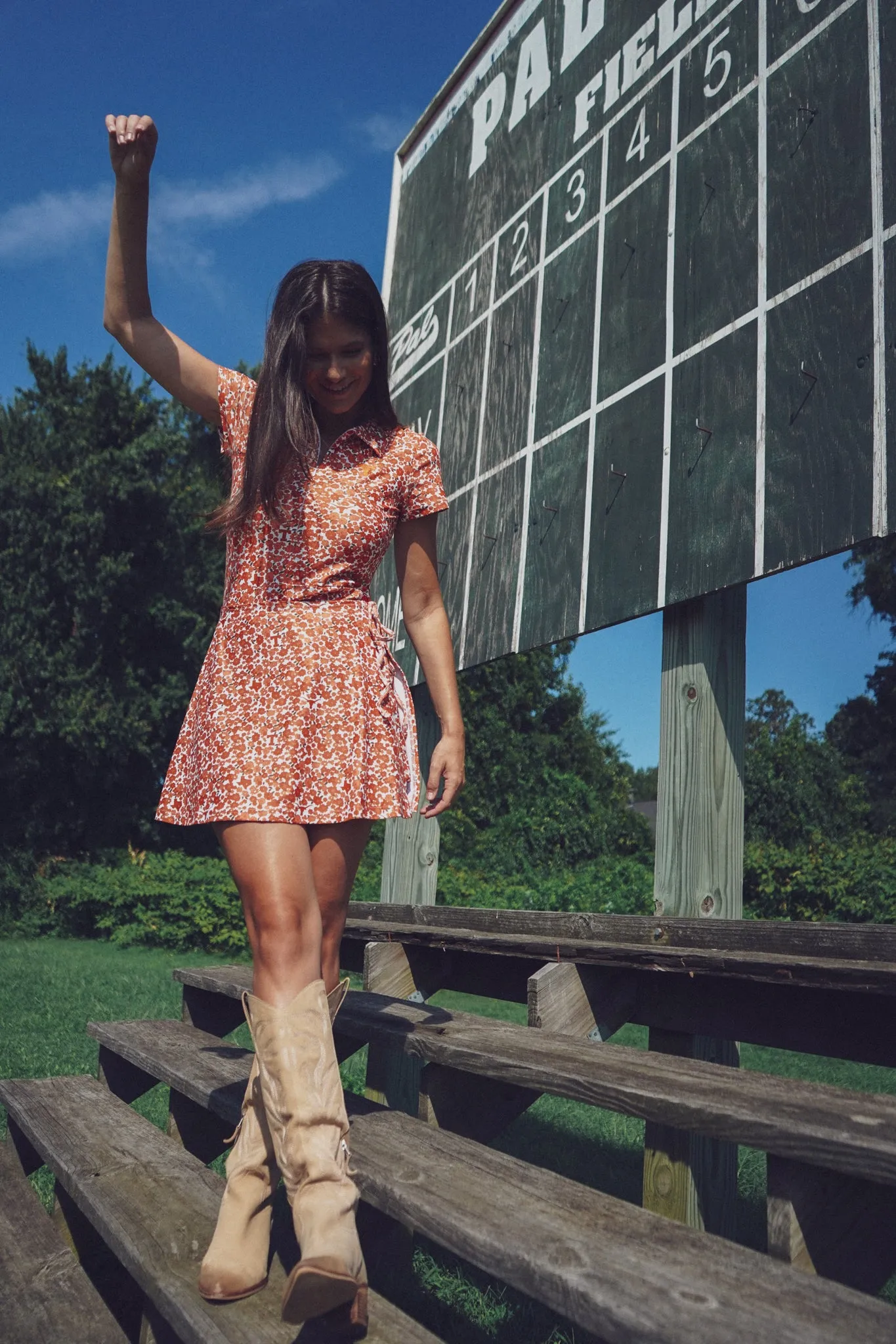 The Ivy Dress - Texas Micro Poppy