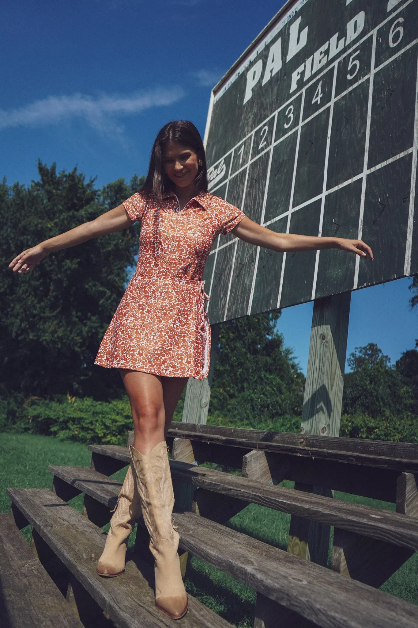 The Ivy Dress - Texas Micro Poppy