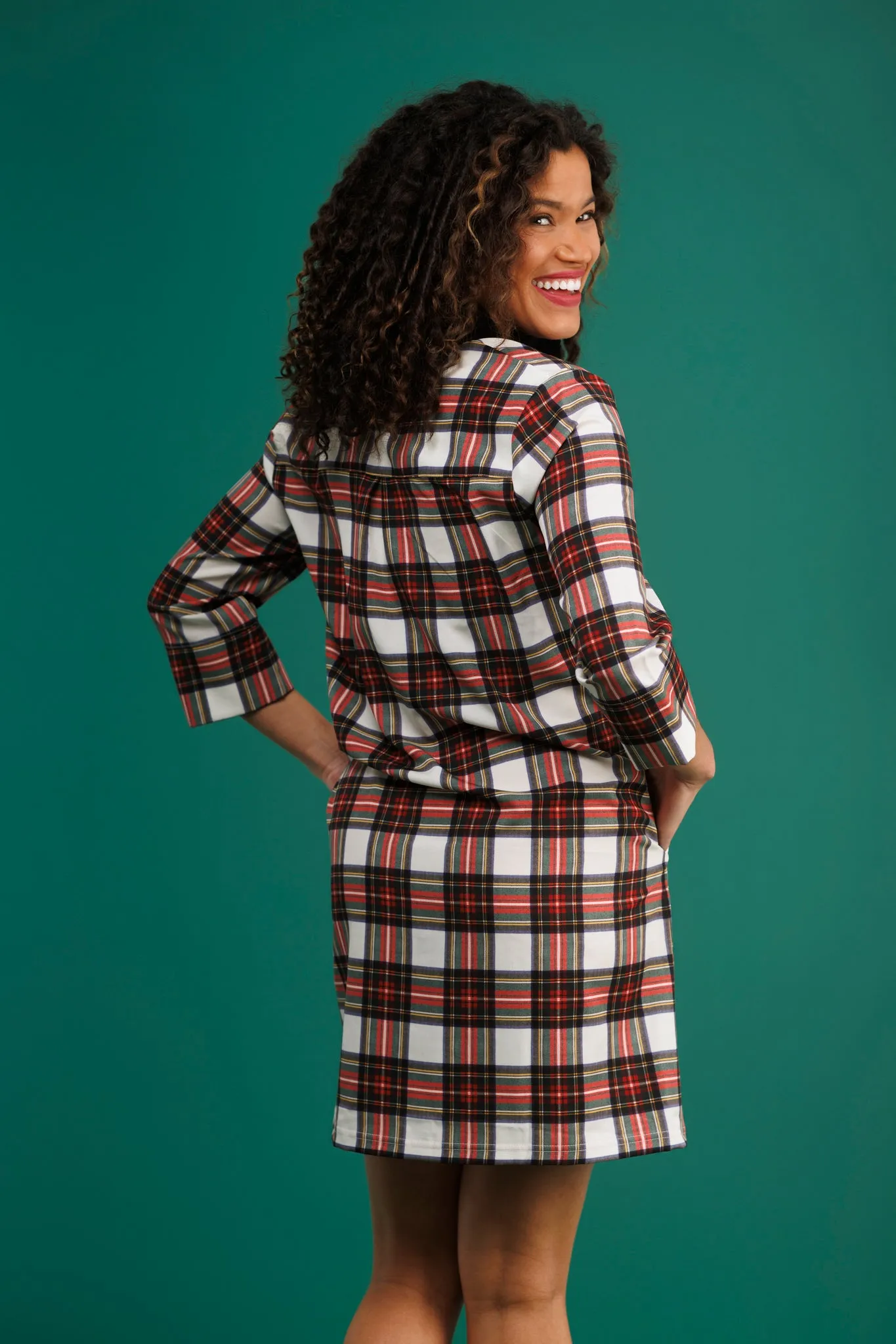 The Sophia Dress - Winter Tartan