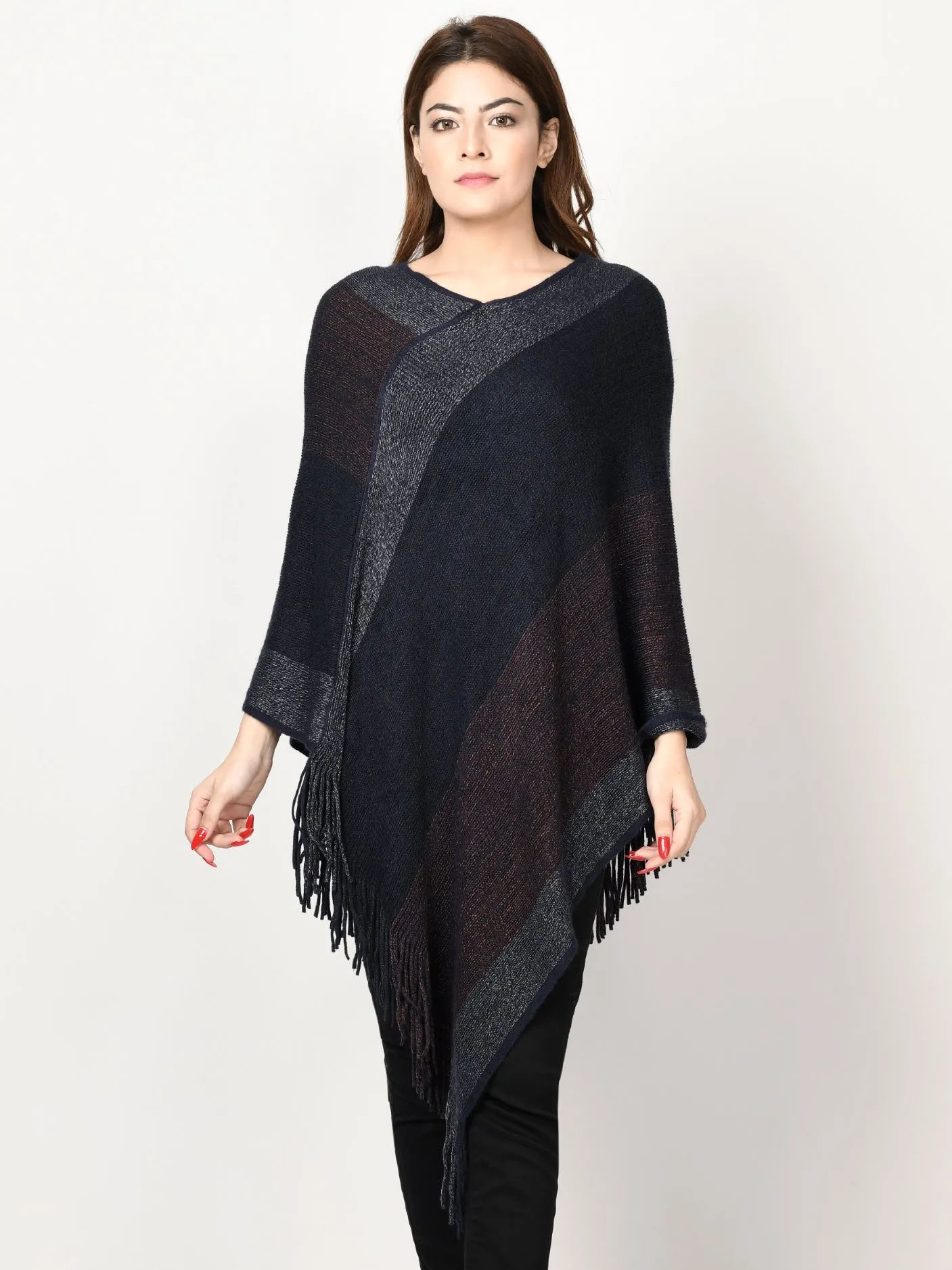 Three Toned Poncho