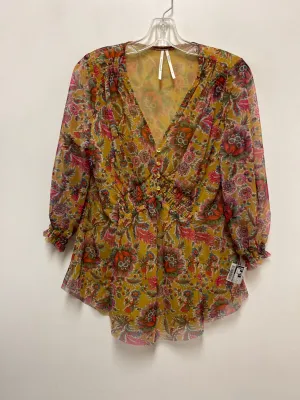 Tunic Long Sleeve By Anthropologie In Yellow, Size: S