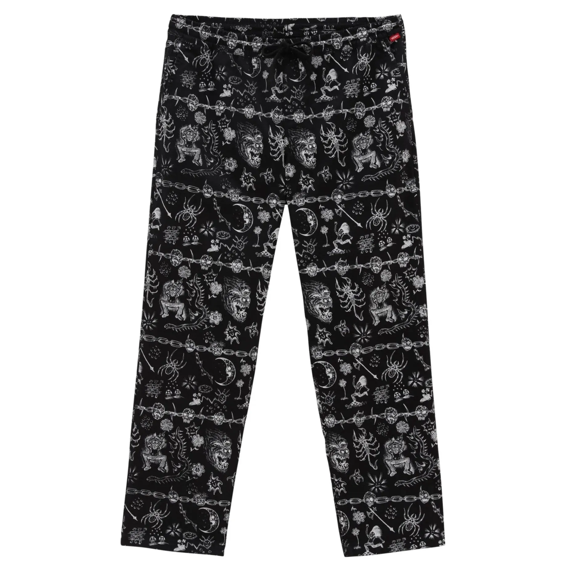 VANS MIKE GIGLIOTTI RANGE LOOSE TAPERED PANTS - BLACK WHITE