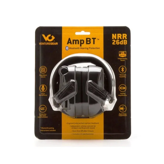 Venturegear Bluetooth Compatible Electronic Earmuff - 26 NRR - Amp BT Series