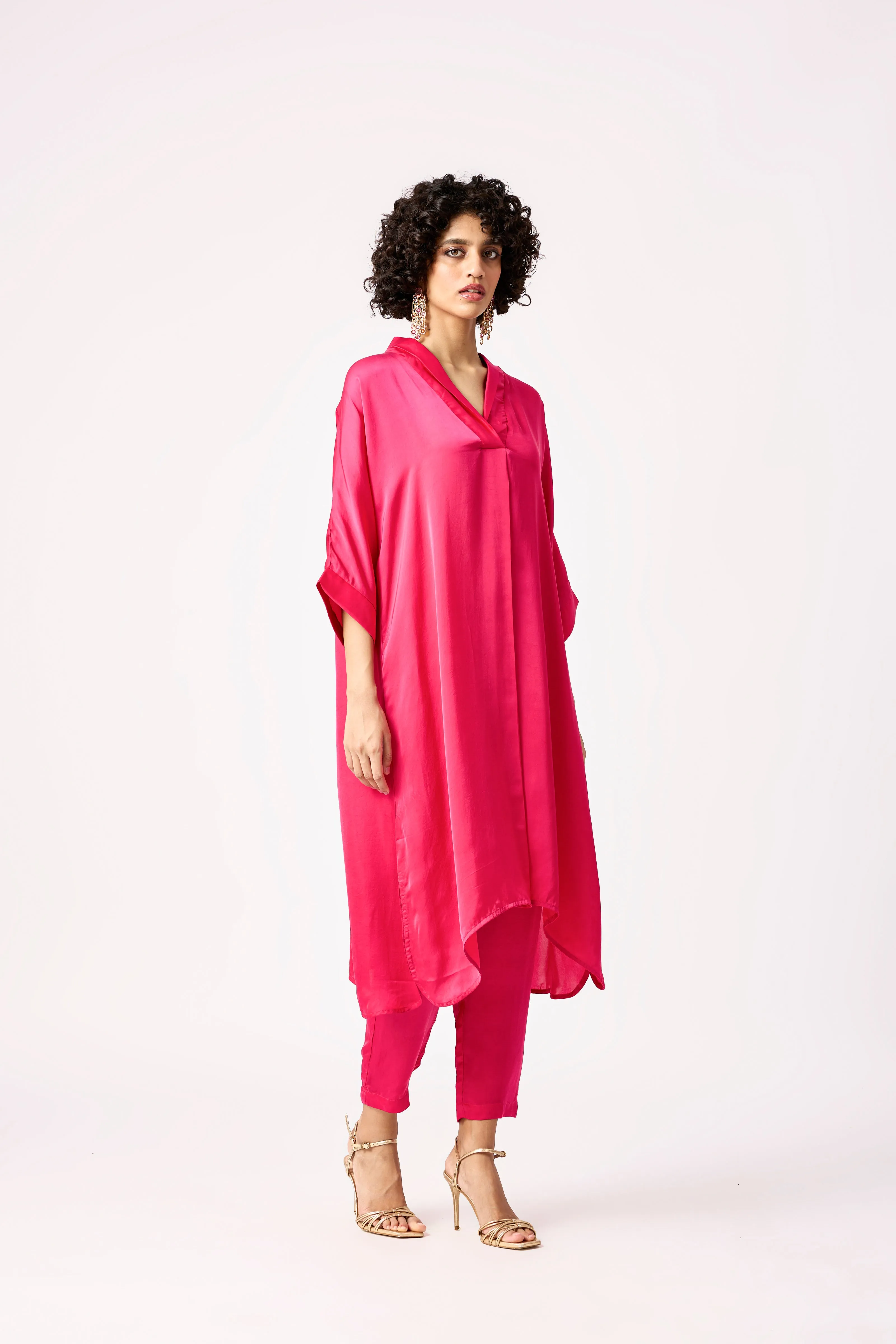 Vera Tunic Set - Vivid Pink