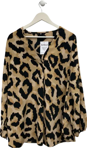 Very Brown Leopard Print Tunic Top UK 24