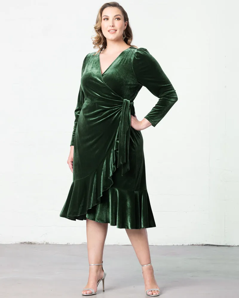 Viola Velvet Wrap Dress - Sale!