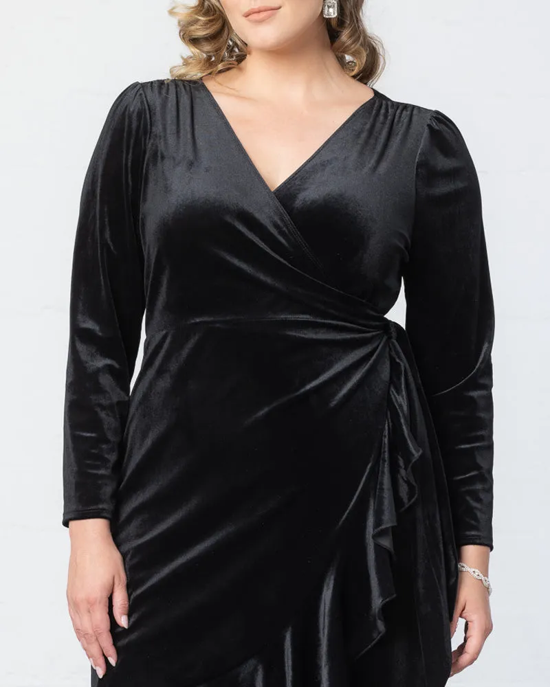 Viola Velvet Wrap Dress - Sale!