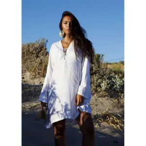 White Tunic Embroidered Karmia Syle Tunic