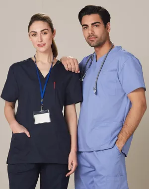 Winning Spirit Unisex Scrubs Short Sleeve Tunic Top (M7630)