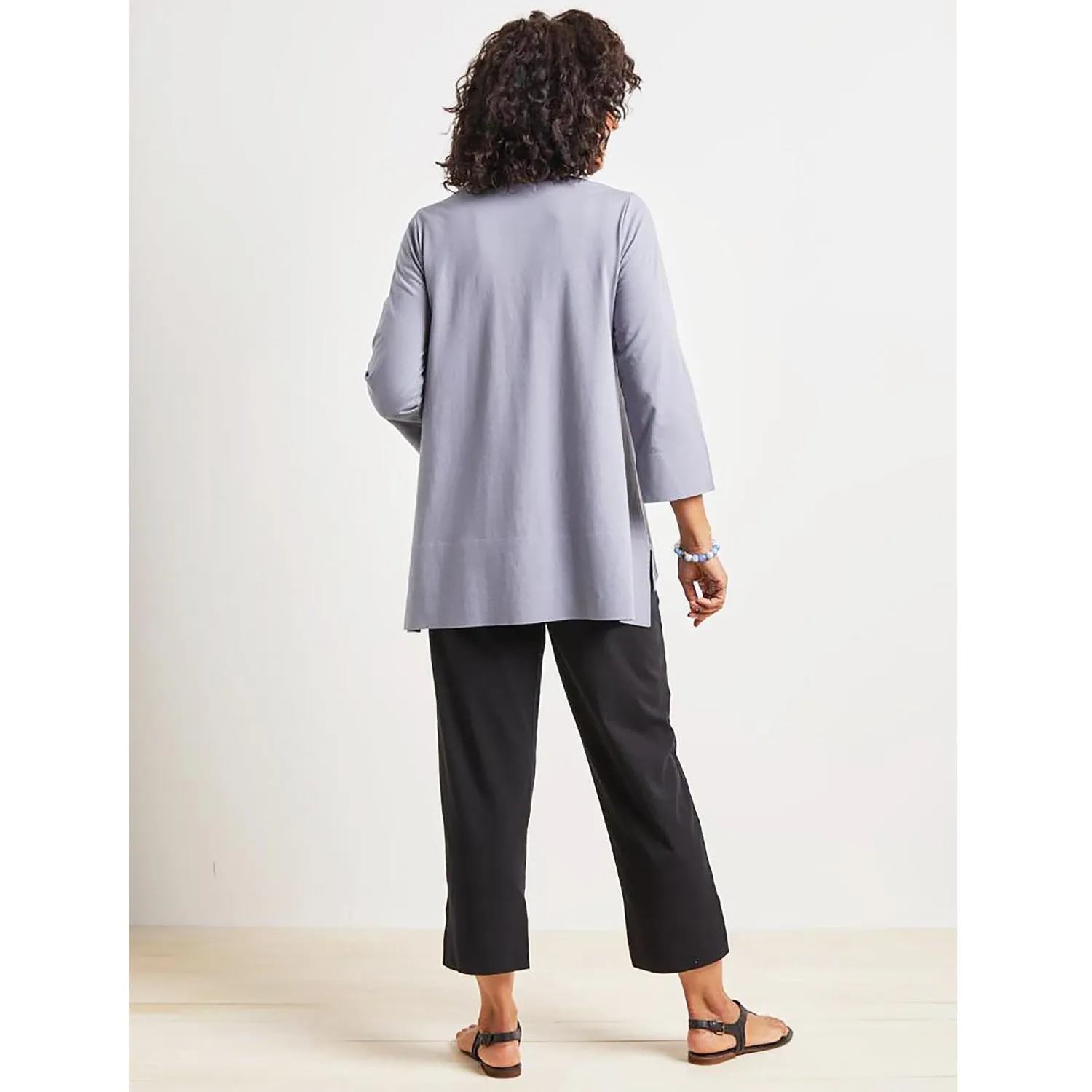 Women's Habitat 3/4 Sleeve Deep Hem Tunic Dove