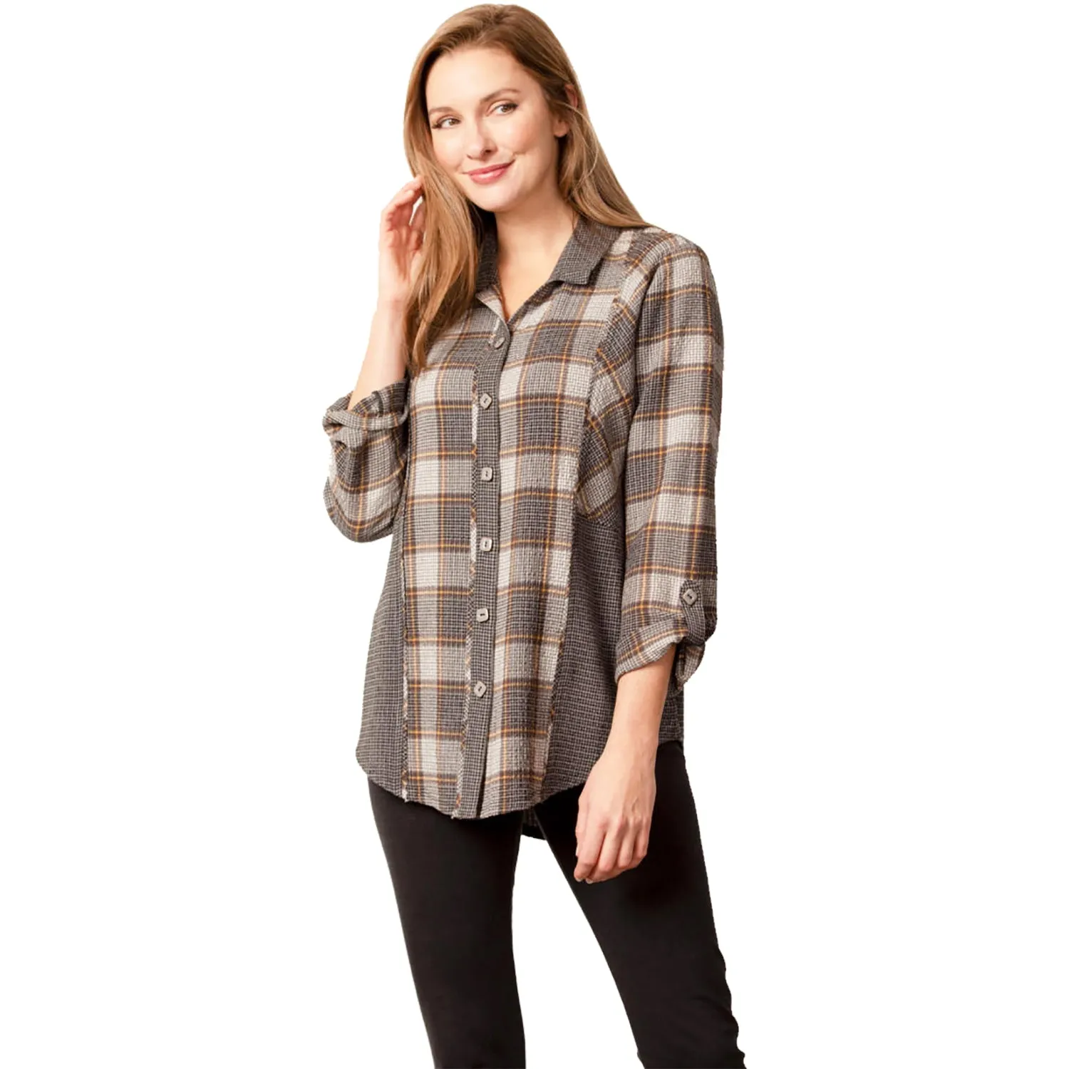 Women's Habitat Harvest Plaid Tunic Nickel