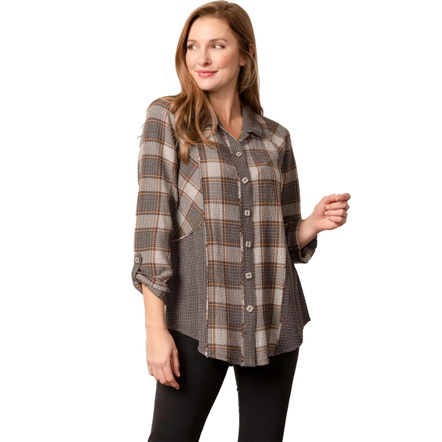 Women's Habitat Harvest Plaid Tunic Nickel