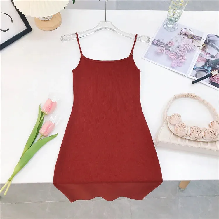 Women's Summer Sexy Slim Tight Solid Color Long Dress Sleeveless Strap Backless Long Maxi Dresses C-021