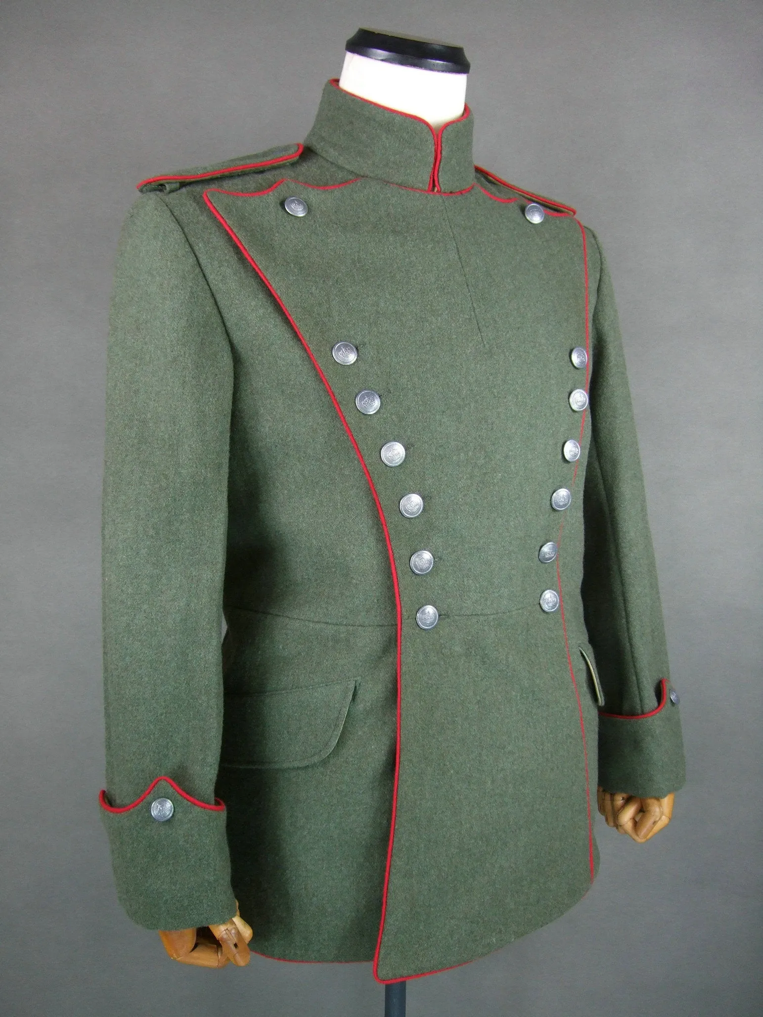 WW1 German M1910 Field-Grey Wool Uhlanka For The Royal Prussian Uhlan Tunic