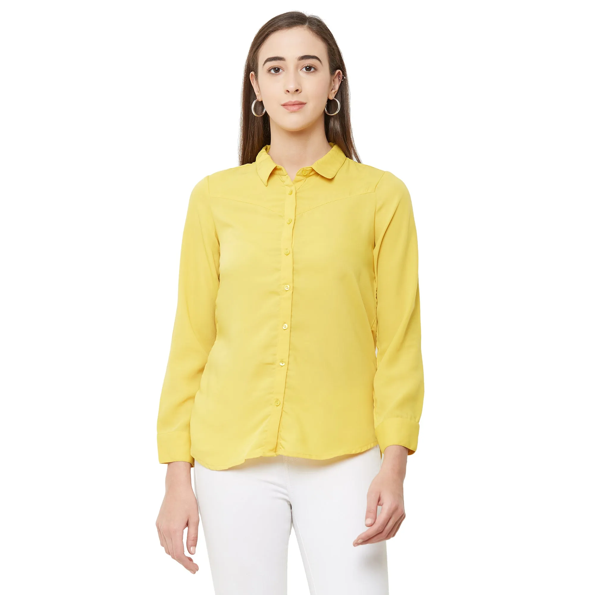 Yellow Solid Shirt